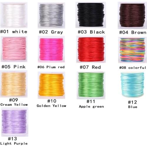 1pcs 1.5mm 55meter/roll nylon rope for Pacifier chain Accessories