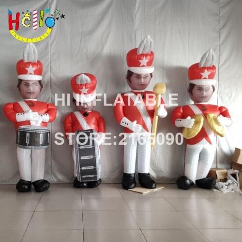 2.2 m high carnival parade inflatable funny jazz figures performance costume