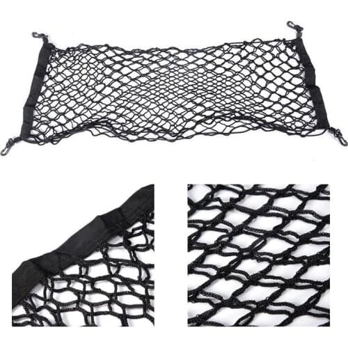 90*40cm Car accessories Trunk Net Car Fixed Bag Luggage Net Storage Bag Storage Storage Bag SUV Double Layer Net Pocket