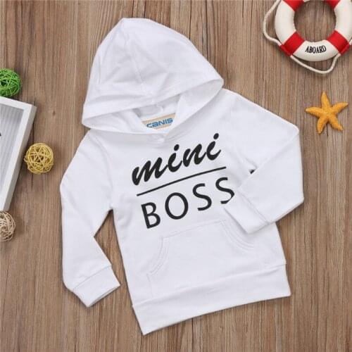 Hoodie for Kids Baby Girls Boys Infant Toddler Long Sleeve Letter Print Hooded Top Outerwear Children Autumn Sweatshit 0-5T