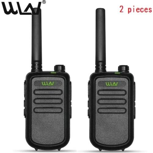 2 Pieces WLN KD-C10 Mini Walkie Talkie Two-way Car Radio Station 16-channel UHF 400-470MHz Suitable for Adults and Children 3km