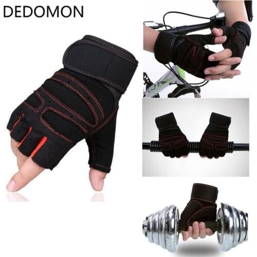 Elastic Gym Gloves Heavyweight Sports Exercise Weight Lifting Gloves Body Building Training Sport Fitness Gloves M-XL Glove