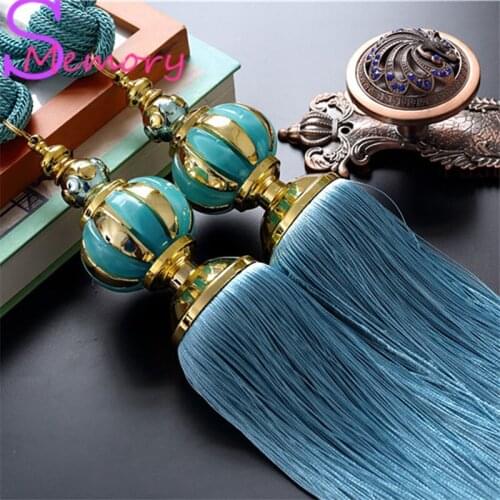 Lantern ball European curtain tassels hanging ball tie strap holder accessories home decor