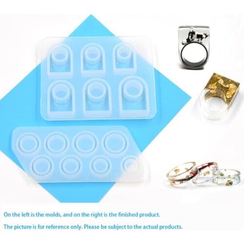Assorted Sizes Square Ring Mold DIY Rectangular Head Ring Jewelry Making US 7-12