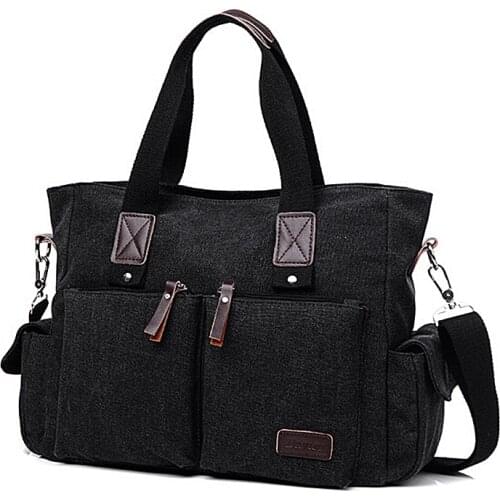 Canvas Leather Men Travel Bags Large Handbags Shoulder Bag Luggage Handbag Travel Bags For Men 11T