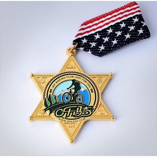 Custom designs European style medal and ribbons Custom military honor glory medals cheap metal Medal hot sales Memorial Medal