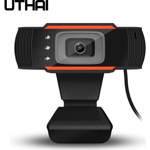UTHAI DC01 HD 12MP camera with built-in sound-absorbing microphone, webcam, video call, computer camera, resolution 640x480