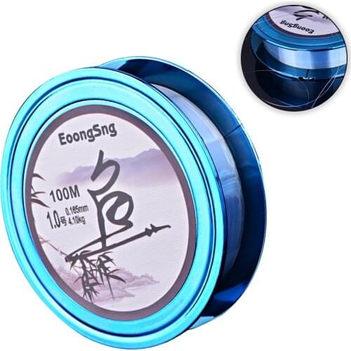 KoKossi New 100M Fishing Line Super Strong Nylon Japan Invisible Fishing Thread Monofilament Fishing Wire Wear-Resistant