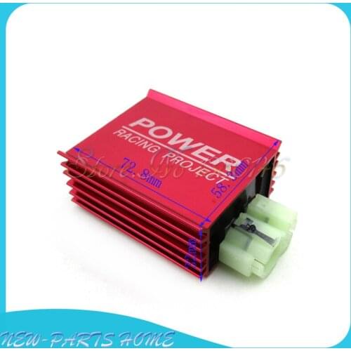 Moped Scooter Red 6 Pins Racing AC CDI Ignition Box For GY6 50cc 150cc ATV Quads Go kart Pit Dirt Bikes