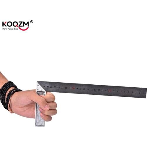 1pcs Square Ruler 300mm Multifunctional Stainless Steel Right Measuring Angle Square Ruler Angle Square Tools