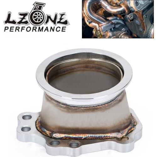 LZONE - TURBO ADAPTOR FLANGE FORT25 T28 GT25 GT28 8 BOLT to 3" v band TURBO OUTLET DOWNPIPE FLANGE ADAPTER JR4826