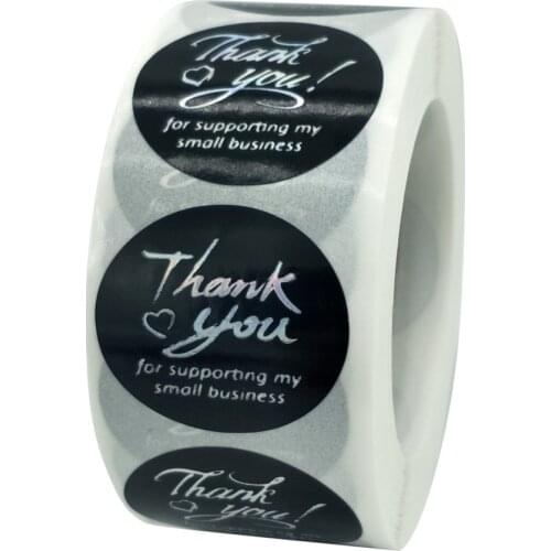 100-500pcs Rainbow Laser Thank You Stickers Small Business Stickers Adhesive Labels for Business Boutiques Wrapping Supplies