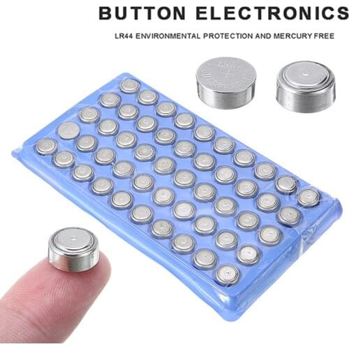 Pohiks 50pcs High Quality AG3 Button Battery LR44 AG13 L1154 357 SR44 1.5V Watch Batteries For Toys Watches Electronic Clock