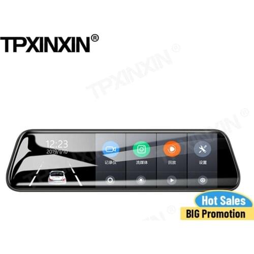Factory Direct Supply 10 Inch High-definition Full-screen Matte Night Vision Front and Rear Dual-recording Rearview Mirror DVR