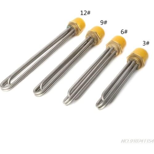 Water Tank DN40 Heating Pipe Water Heater / Boiler Electrical Immersion Element D17 20 Dropshipping