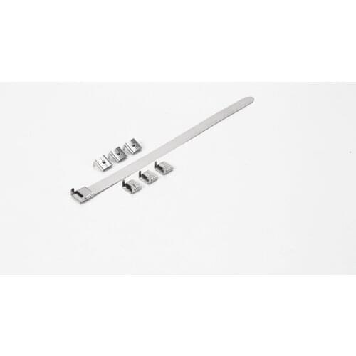 Self Locking Stainless Steel Metal Cable Zip Ties Uncoated