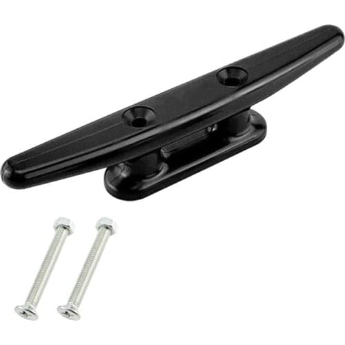 152mm Mooring Cleat for Boat Marine Yacht Kayak Sailing Black Nylon Deck Cleat