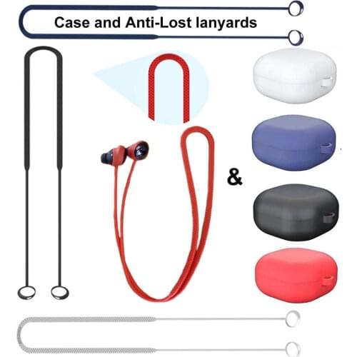 For Samsung Galaxy Buds Pro Silicone Case Cover & Anti-Lost lanyards with Ear Tips Eartips