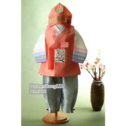 Korean Traditional Hanbok for Baby Boy Birthday Party Korean National Kid Dolbok Asian Dress