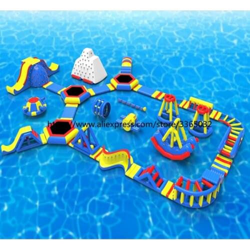 High Quality Inflatable Jumping Trampoline Floating Water Park Games Giant Adults Inflatable Water Park