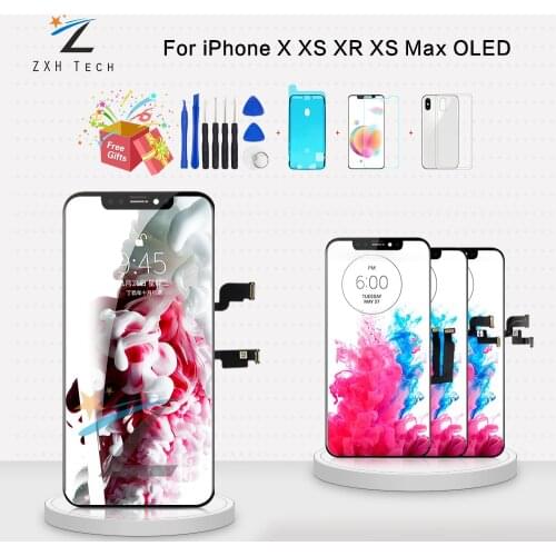For iphone X OLED XS XS Max XR TFT With 3D Touch Digitizer Assembly No Dead Pixel LCD Screen for iPhone 11 Replacement Display