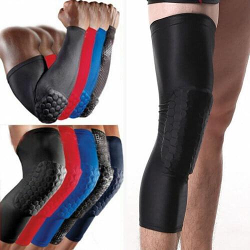 1 Pc Adults Basketball Non-slip Leg Sleeve Protect Guard Running Knee Crashproof Protector Gear Long Sleeves