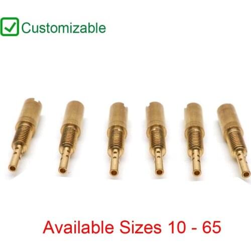 6 Pieces Pilot Jets Slow Jet M4 x0.7mm Thread Available Sizes 10 - 65 for Mikuni Carburetor VM28 /486
