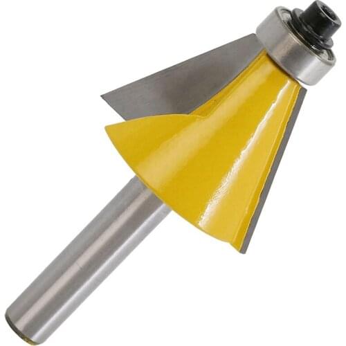 8 mm Bevel Chamfering Edge Milling Cutter Head Carbon Steel Woodworking Knife (22.5°) Retail