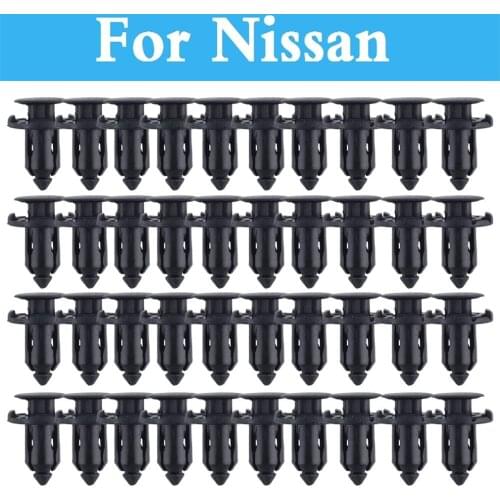 9mm Hole Car Parts Panel Trim Clips Plastic Rivet Fastener For Nissan Qashqai Sunny Rogue Safari Skyline Sentra Crossover Stagea