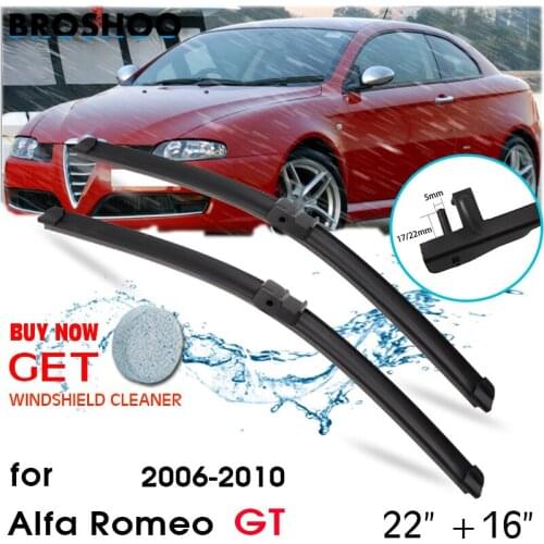 Car Wiper Blade Front Window Windscreen Windshield Wipers Blades Auto Accessories For Alfa Romeo GT 22"+16" 2006-2010