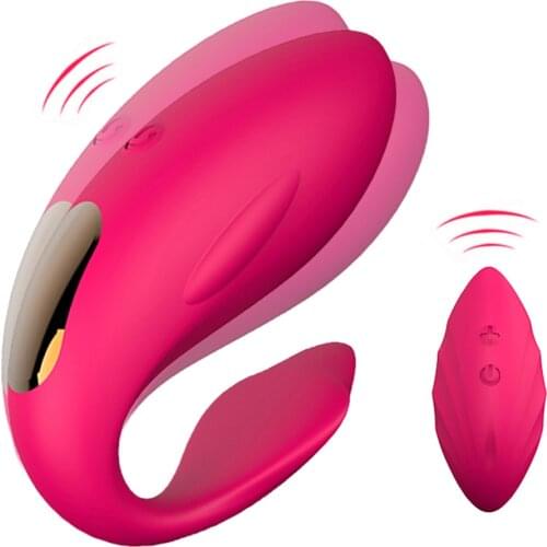 Wireless Remote U Type Vibrator For Couples G-spot Stimulation Vagina Clitoris Massage Vibrator 12 Speed USB Wearable Vibrator