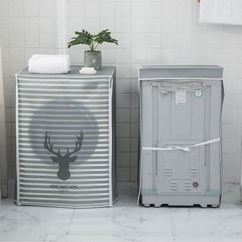 Drum Washing Machine Dust Proof Cover Cover Waterproof Case Front LoadingWashing Machine Protective Dust Jacket Household Goods