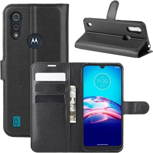 For Moto E6S 2020 Case Flip Case For Moto E6S 2020 High Quality Leather Stand Cover With Card Holder For Moto E6S 2020
