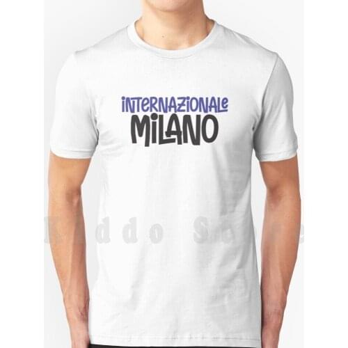 T Shirt DIY Big Size 100% Cotton Football I Nerazzurri Inter Italian Italy Soccer Italia