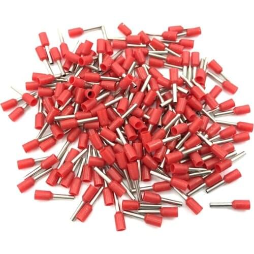 Insulated Ferrules Terminal Block E1008 1000pcs/Pack Cord End Wire Connector Electrical Crimp Terminals China Terminator