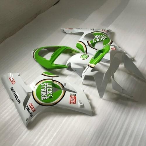 Injection mold Fairing Kit for KAWASAKI Ninja ZX6R 636 03 04 ZX 6R 2003 2004 zx 6r 03 ABS white green Fairings set+7gifts KW06