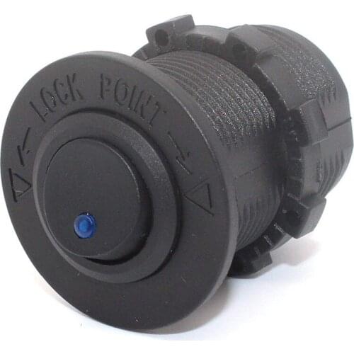 Car Truck Rocker Toggle LED Switch Shell 3 Pins On-Off Control 12V (blue Light)