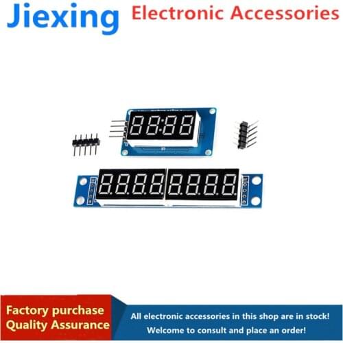 4/8-digit digital tube display module LED brightness adjustable with clock point TM1637 serial MAX7219 driver