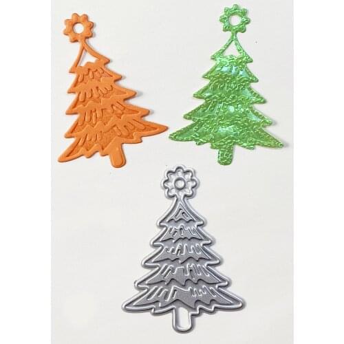 Christmas tree Cutting Dies Scrapbooking Stencil for Album Paper DIY Gift Card Decoration Embossing Dies New 2019
