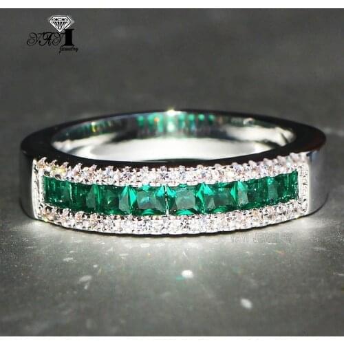 Wholesale YaYI Jewelry Fashion Princess Cut 4 CT Multi Flower Cubic Zirconia Silver Color Engagement Wedding Party Crown Rings