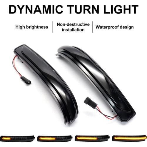 Original For Mercedes Benz A B Class W169 W245 08-12 Dynamic Blinkers LED Streamer Turn Signal Lamp Rear Mirror Indicator Light