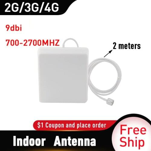 2G 3G 4G Panel Antenna 700-2700MHz CDMA GSM DCS LTE Indoor antenna gsm Cell Phone Signal Repeater 4g mobile booster antenna