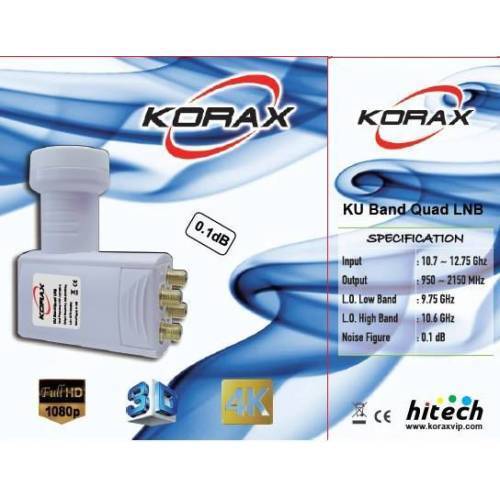 Korax - KU Band Quad LNB Of 4-100% Original - Free Shipping