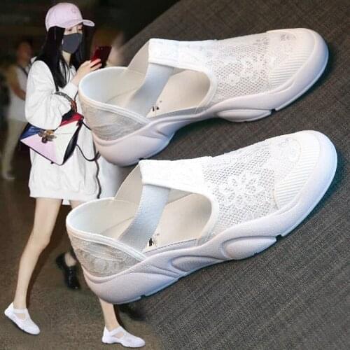 Fisherman sandals women 2021 summer new bag-head muffin thick bottom breathable casual flat-soled fisherman shoe girl