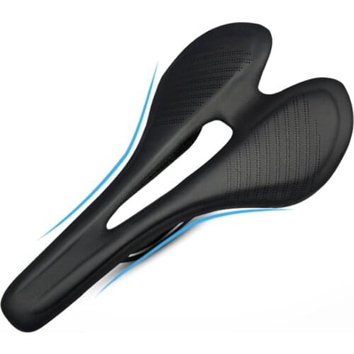 T800 Carbon Fiber Road Mtb Saddle Super Light Leather carbon saddle Comfortable saddle for riding