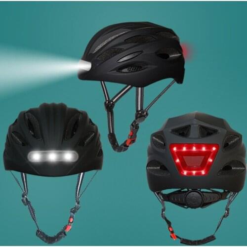 Lighting Warning LED Light Integrated Riding Bicycle Bike Road Bike Helmet Factory Cycling Helmet