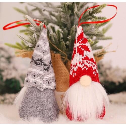 2Pc Christmas Tree Decorations Pendant Angel Dolls for DIY Merry Xmas Party Home Decor Accessories 2021Navidad New Year Kid Gift