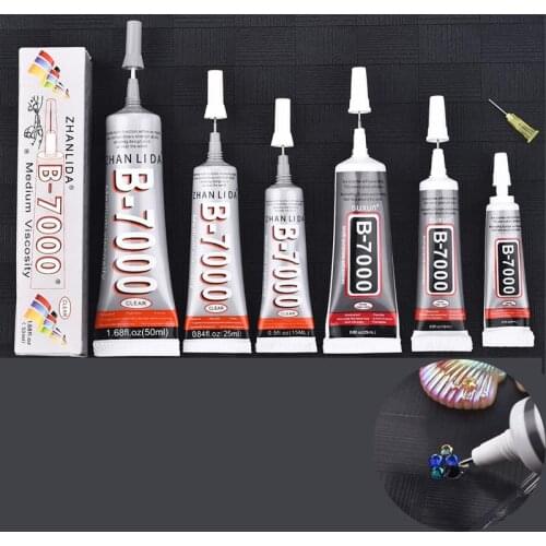 Waterproof Strong B-7000 DIY Jewelry Glue Adhesive Epoxy Resin Repair Screen Super Glue Soft Slow-Drying Glue For Jewelry Making