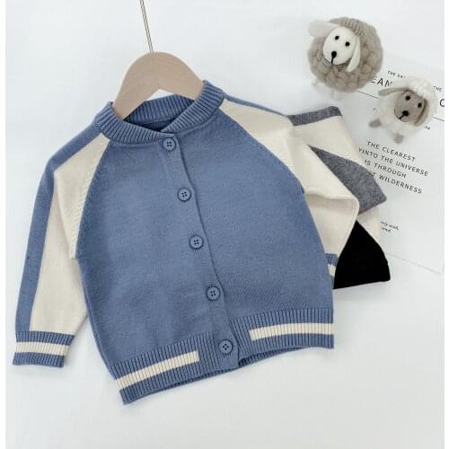 2020 New Baby Boys Knitting Sweaters Childrens Clothing Cardigan Baby Girls Spring Autumn Outfit Coat Costumes Kids Jacket