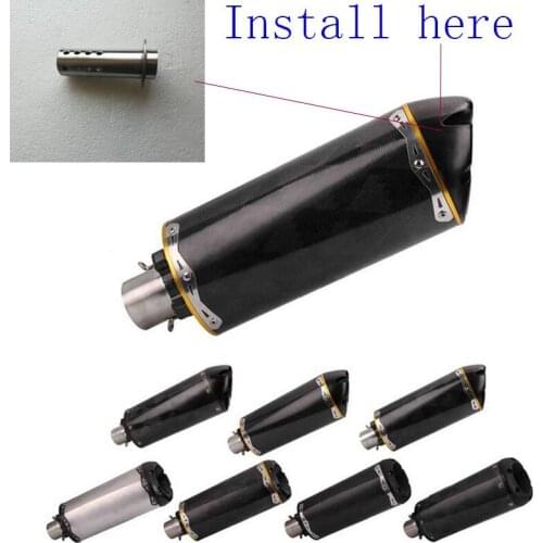 High quality Brothers Exhaust Silencer Motorcycle Exhaust Muffler DB Killer Silencer End Catalyst DB Killer FOR Two Silencer